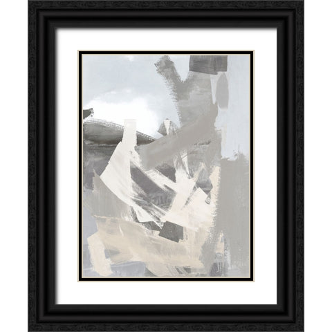 Layers III Black Ornate Wood Framed Art Print with Double Matting by Springer, Rachel