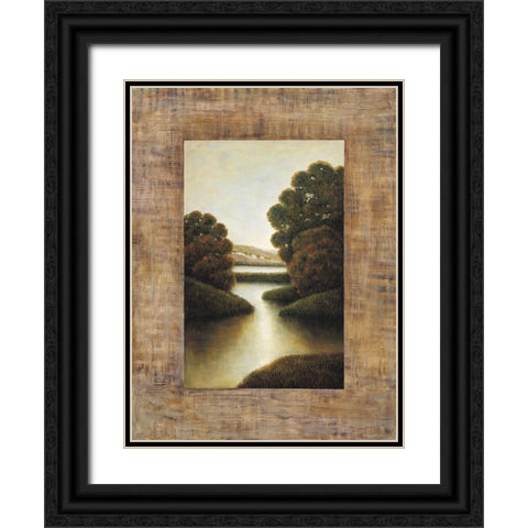 Morning light I Black Ornate Wood Framed Art Print with Double Matting by Blanco, Samuel
