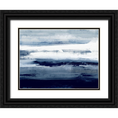 Indigo Passage I Black Ornate Wood Framed Art Print with Double Matting by Messina, Jake
