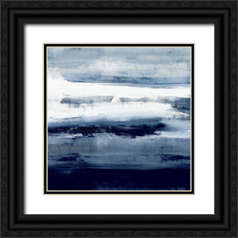 Indigo Passage II Black Ornate Wood Framed Art Print with Double Matting by Messina, Jake