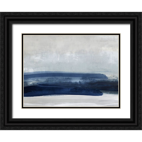 Blue View I Black Ornate Wood Framed Art Print with Double Matting by Messina, Jake