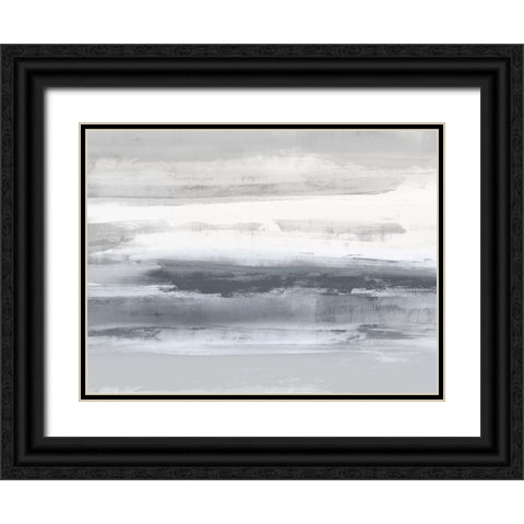 Gray Passage I Black Ornate Wood Framed Art Print with Double Matting by Messina, Jake