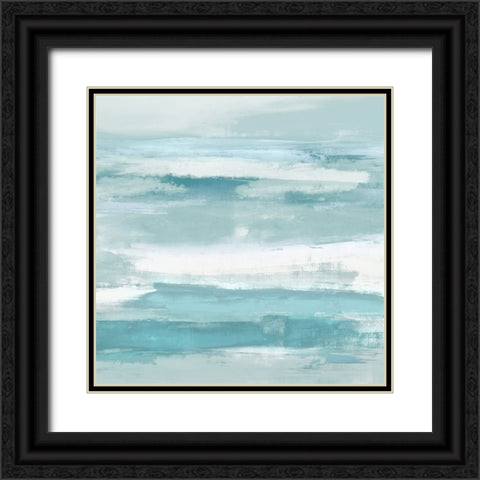 Aqua Passage III Black Ornate Wood Framed Art Print with Double Matting by Messina, Jake