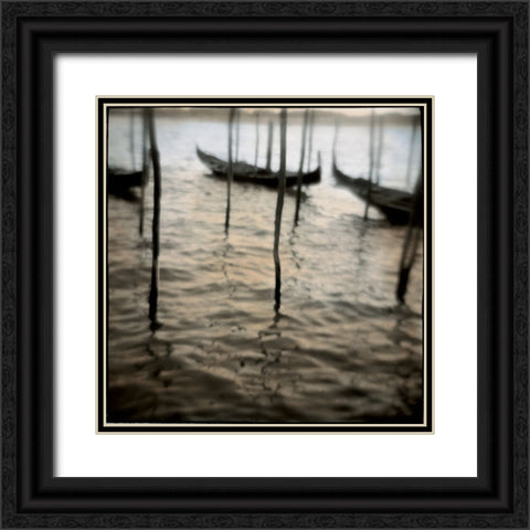 Venezia II Black Ornate Wood Framed Art Print with Double Matting by Hodes, Shelley