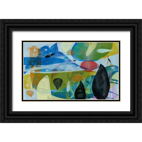 Under the Red Sun Black Ornate Wood Framed Art Print with Double Matting by Stevenett, Diane