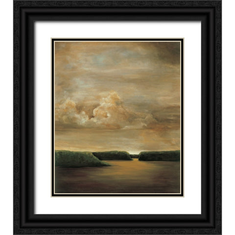 Light and Shadows I Black Ornate Wood Framed Art Print with Double Matting by Mitchell, Todd