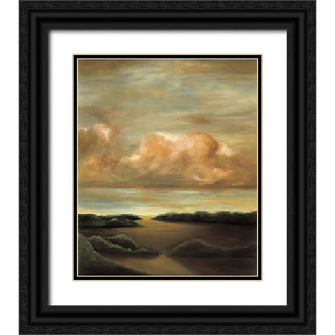 Light and Shadows II Black Ornate Wood Framed Art Print with Double Matting by Mitchell, Todd