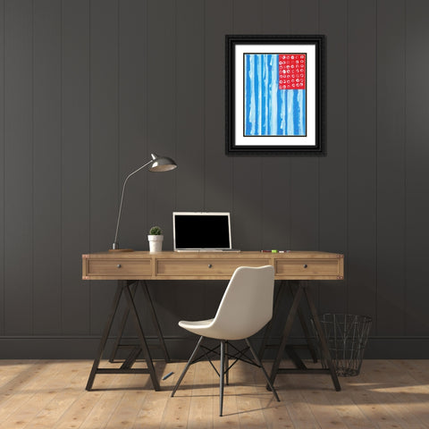 Old Glory Black Ornate Wood Framed Art Print with Double Matting by Zaremba, Hillel
