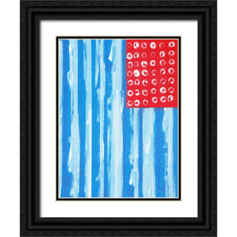 Old Glory Black Ornate Wood Framed Art Print with Double Matting by Zaremba, Hillel