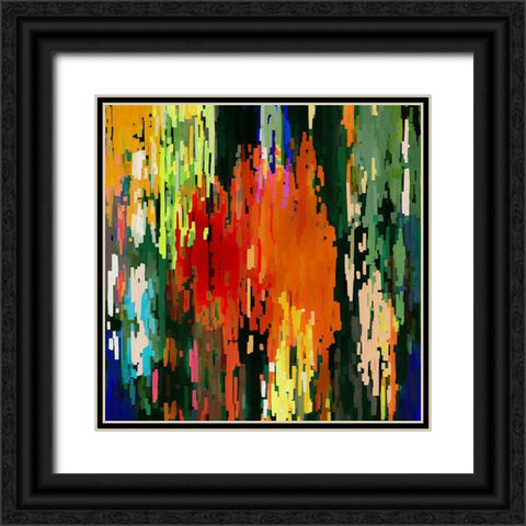 Abstract 120 Black Ornate Wood Framed Art Print with Double Matting by Bolokofsky, Ronald