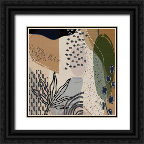 Abstract 254 Black Ornate Wood Framed Art Print with Double Matting by Bolokofsky, Ronald