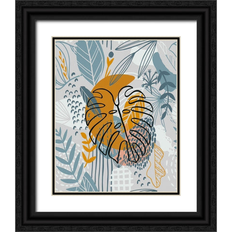 Autumn Leaves 72 Black Ornate Wood Framed Art Print with Double Matting by Bolokofsky, Ronald