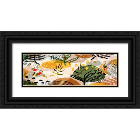 Botanical Collage I Black Ornate Wood Framed Art Print with Double Matting by Bolokofsky, Ronald