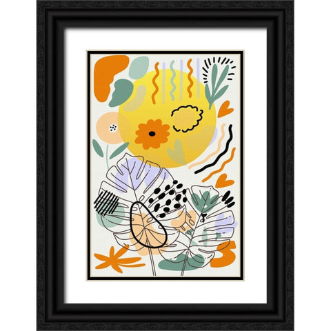 Botanical Sunshine 693 Black Ornate Wood Framed Art Print with Double Matting by Bolokofsky, Ronald