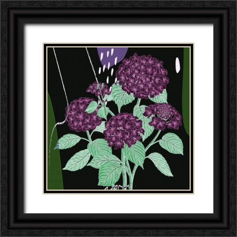 Hydrangea 692 Black Ornate Wood Framed Art Print with Double Matting by Bolokofsky, Ronald