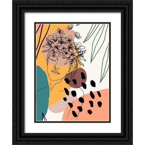 Island Girl 1308 Black Ornate Wood Framed Art Print with Double Matting by Bolokofsky, Ronald