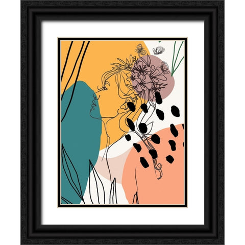 Island Girl 1309 Black Ornate Wood Framed Art Print with Double Matting by Bolokofsky, Ronald