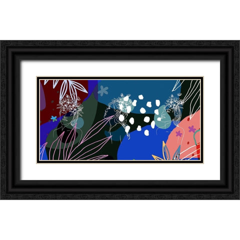 Island Girls 1306 Black Ornate Wood Framed Art Print with Double Matting by Bolokofsky, Ronald