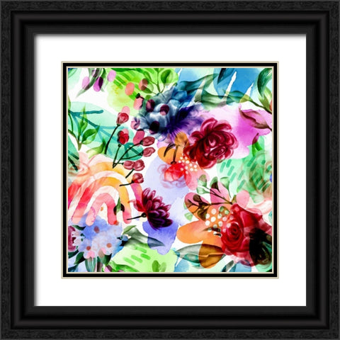 Magical Garden 681 Black Ornate Wood Framed Art Print with Double Matting by Bolokofsky, Ronald
