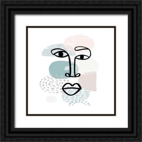 Mid Century Smile 90 Black Ornate Wood Framed Art Print with Double Matting by Bolokofsky, Ronald