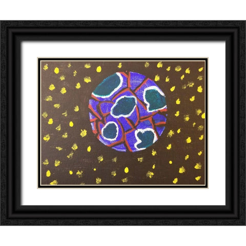 Connected World Black Ornate Wood Framed Art Print with Double Matting by Phillip, Jamie
