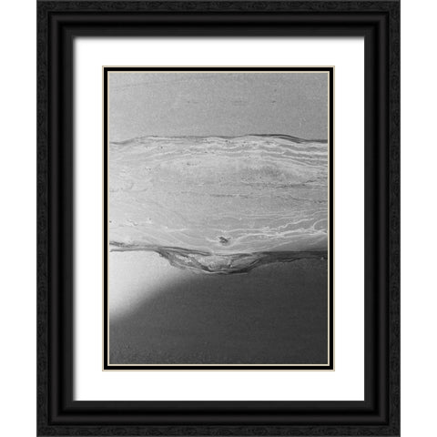 Black Space Line 2 Black Ornate Wood Framed Art Print with Double Matting by Phillip, Jamie