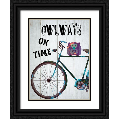 Bicycle Travel 7 Black Ornate Wood Framed Art Print with Double Matting by Phillip, Jamie