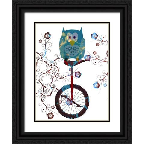 Bicycle Travel 8 Black Ornate Wood Framed Art Print with Double Matting by Phillip, Jamie