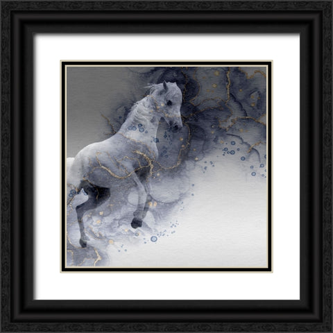 Mystic Horse Black Ornate Wood Framed Art Print with Double Matting by Phillip, Jamie