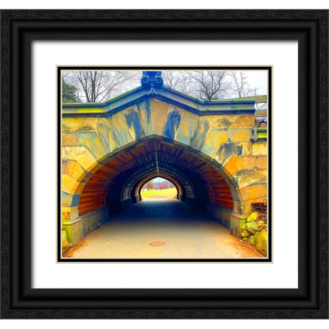 Prospect Tunnel Black Ornate Wood Framed Art Print with Double Matting by Phillip, Jamie