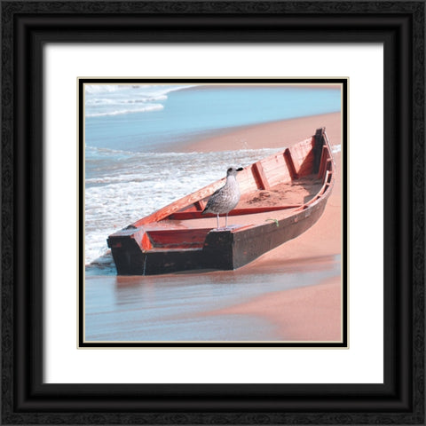 Bay Bird 2 Black Ornate Wood Framed Art Print with Double Matting by Phillip, Jamie