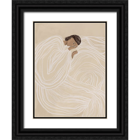 Delilah Dancing Black Ornate Wood Framed Art Print with Double Matting by Urban Road