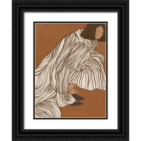 Delilah Divine Black Ornate Wood Framed Art Print with Double Matting by Urban Road