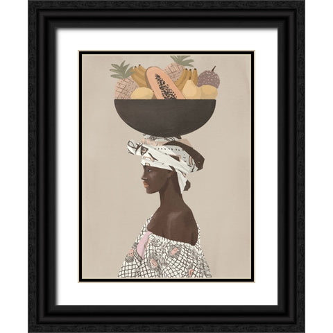 Fuerza Black Ornate Wood Framed Art Print with Double Matting by Urban Road