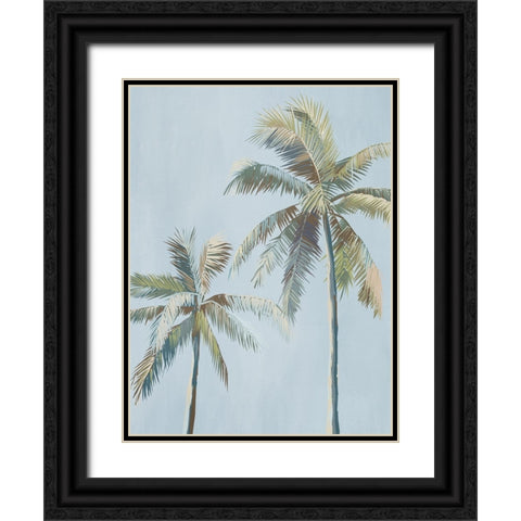 Whispering Palms Black Ornate Wood Framed Art Print with Double Matting by Urban Road