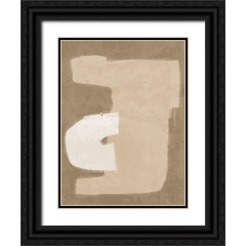 Composed Beige Black Ornate Wood Framed Art Print with Double Matting by Urban Road