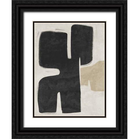 Poised Black Black Ornate Wood Framed Art Print with Double Matting by Urban Road
