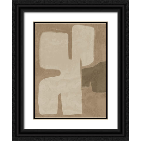 Poised Brown Black Ornate Wood Framed Art Print with Double Matting by Urban Road