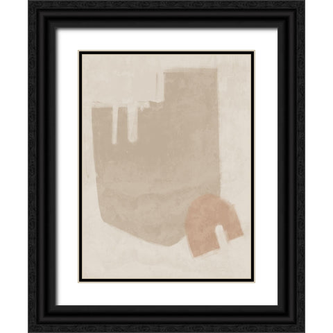 Blase Neutral Black Ornate Wood Framed Art Print with Double Matting by Urban Road