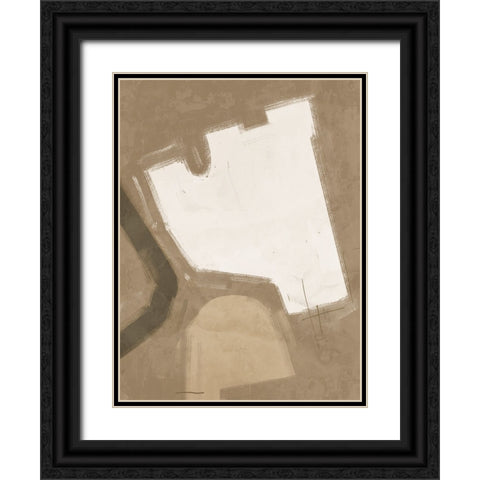 Open-Minded Brown Black Ornate Wood Framed Art Print with Double Matting by Urban Road