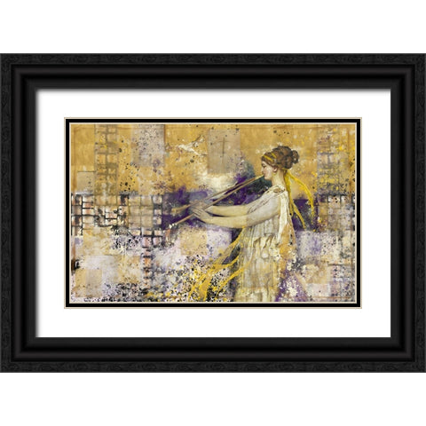 Grace Black Ornate Wood Framed Art Print with Double Matting by Wiley, Marta