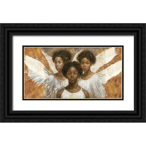 Little Angels VIII Black Ornate Wood Framed Art Print with Double Matting by Wiley, Marta