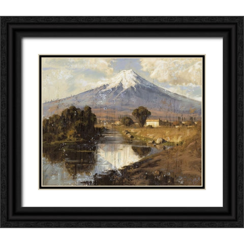 Popo, Mexicio Black Ornate Wood Framed Art Print with Double Matting by Wiley, Marta