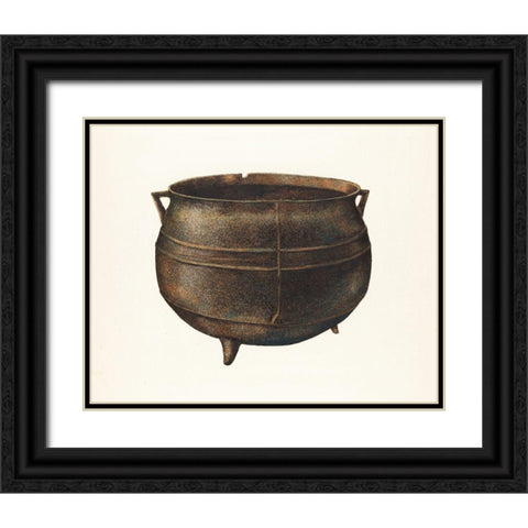 Kettle 1940 Black Ornate Wood Framed Art Print with Double Matting by Albritton