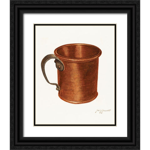 Mug 1941 Black Ornate Wood Framed Art Print with Double Matting by Roberts, Sydney