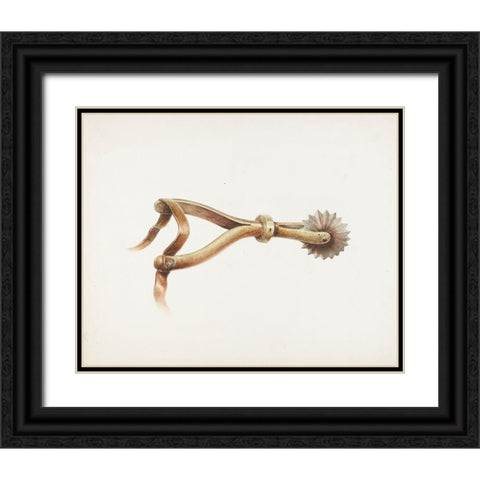 Spur 1936 Black Ornate Wood Framed Art Print with Double Matting by Transpota, Gerald