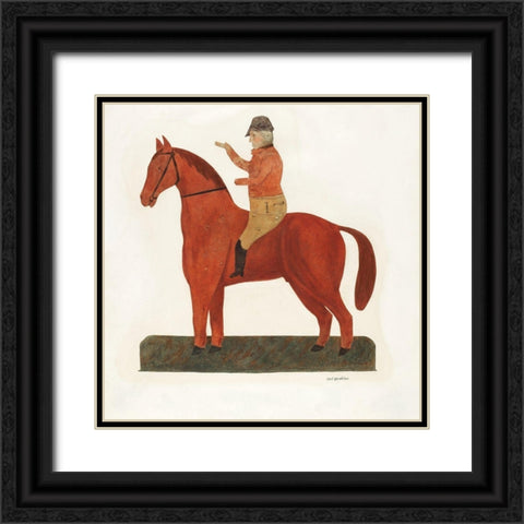 Weather Vane 1935 Black Ornate Wood Framed Art Print with Double Matting by Strehlau, Carl