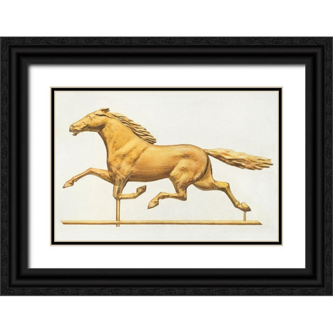 Weather Vane 1939 Black Ornate Wood Framed Art Print with Double Matting by Goldberg, Joseph