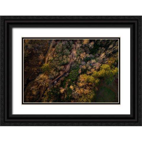 Guntersville Alabama Black Ornate Wood Framed Art Print with Double Matting by Alabama Picture Archive