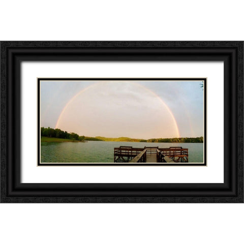 Nolin River Lake-Bee Spring-Kentucky Black Ornate Wood Framed Art Print with Double Matting by Robertson, Danielle